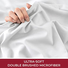 Load image into Gallery viewer, Mellanni Queen Sheet Set - Hotel Luxury 1800 Bedding Sheets & Pillowcases - Extra Soft Cooling Bed Sheets - Deep Pocket up to 16 inch Mattress - Wrinkle, Fade, Stain Resistant - 4 Piece (Queen, White)