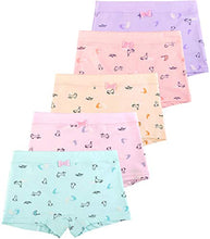 Load image into Gallery viewer, BOOPH Girls Underwear Panties 5Pc Cotton Kids Boyshort 7-9 Years Multicoloured 1