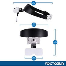 Load image into Gallery viewer, YOCTOSUN Headband Magnifier with 2 LED Lights and 5 Detachable Lenses 1X,1.5X,2X,2.5X,3.5X –Hands-Free Head Worn Lighted Magnifying Glasses for Close Work, Jewelry Work, Watch Repair, Arts & Crafts