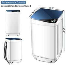 Load image into Gallery viewer, RELAX4LIFE Washing Machine Portable Washer W/ 10 Lbs Weight Capacity Washer and Dryer Full Automatic Washing Machine (Blue&White)
