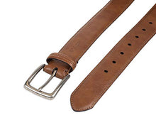 Load image into Gallery viewer, Columbia Men's Trinity Logo Belt-Casual Dress with Single Prong Buckle for Jeans Khakis , Tan, 38