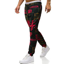 Load image into Gallery viewer, Men's Casual Jogger Pants Plus-Size Trend Retro Ethnic Style Pants with Small Feet Trousers Sweatpants Streetwear (XL, Red)