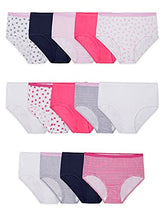 Load image into Gallery viewer, Fruit of the Loom Girls' Big Cotton Brief Underwear, 14 Pack-Fashion Assorted, 14