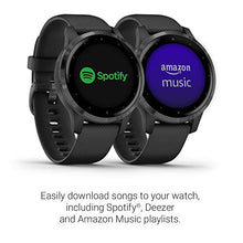 Load image into Gallery viewer, Garmin 010-02172-11 Vivoactive 4S, Smaller-Sized GPS Smartwatch, Features Music, Body Energy Monitoring, Animated Workouts, Pulse Ox Sensors And More, Black