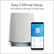 Load image into Gallery viewer, NETGEAR Orbi Whole Home Tri-band Mesh WiFi 6 System (RBK752) – Router with 1 Satellite Extender | Coverage up to 5,000 sq. ft., 40 Devices | AX4200 (Up to 4.2Gbps)