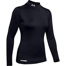 Load image into Gallery viewer, Under Armour Women's ColdGear Authentics Compression Mock , Black (001)/Metal , Large