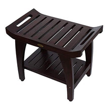 Load image into Gallery viewer, Decoteak Tranquility Shower Bench, 24" Length, Brown