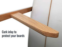 Load image into Gallery viewer, StoreYourBoard Vertical Timber Surfboard Wall Rack, Holds 6 Surfboards, Home and Garage Storage Mount System (Natural)