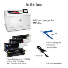 Load image into Gallery viewer, HP Color LaserJet Pro M454dw Wireless Laser Printer, Double-Sided & Mobile Printing, Security Features, Works with Alexa (W1Y45A)