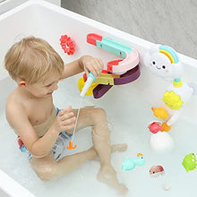 Load image into Gallery viewer, Bath Toy Bathtub Toy with Shower and Floating Squirting Toys, Fishing Game for Toddles and Babies