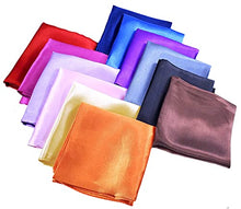 Load image into Gallery viewer, LilMents 12 Mixed Designs Small Square Satin Womens Neck Head Scarf Scarves Bundle Lot Set (Set B)