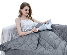 Load image into Gallery viewer, ZZZhen Weighted Blanket - High Breathability - 48''72'' 15LBs - Premium Heavy Blankets - Calm Sleeping for Adult and Kids, Durable Quilts and Quality Construction