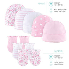 Load image into Gallery viewer, The Peanutshell Newborn Layette Gift Set for Baby Girls | 23 Piece Newborn Girl Clothes & Accessories Set | Fits Newborn to 3 Months | Floral