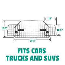 Load image into Gallery viewer, Heavy-Duty Dog Car Barrier, Pet Divider for SUV or Wagons + Free Bonus Collapsible Bowl & Waste Dispenser and Bags, Strong Steel Mesh with Adjustable Panels (Car Barrier (with FREE Bonus))