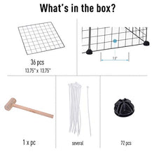Load image into Gallery viewer, PawHut 36 Panel Pet Playpen Small Animal Cage Metal Wire Indoor Outdoor Portable