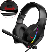 Load image into Gallery viewer, havit Gaming Keyboard Mouse Headset & Mouse Pad Kit, Rainbow LED Backlit Wired, Over Ear Headphone with Mic for PC Computer, Laptop and More