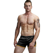 Load image into Gallery viewer, AIMPACT Mens Bodybuilding Shorts 3 inch Workout Gym Booty Shorts Sexy for Men Sleepwear(BlackGrey L)