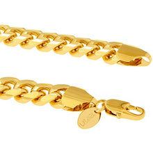 Load image into Gallery viewer, Lifetime Jewelry 9mm Cuban Link Chain Necklace for Men & Women 24k Gold Plated, 24 Inches