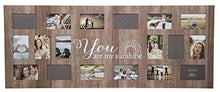 Load image into Gallery viewer, GALLERY SOLUTIONS Rustic 18 Opening Distressed You Are My Sunshine Collage Frame