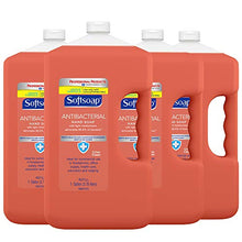Load image into Gallery viewer, Softsoap Antibacterial Liquid Hand Soap Refill, Crisp Clean, Antiseptic Hand Soap, Moisturizing Hand Soap, 1 Gallon (Pack of 4) (201903)