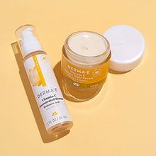 Load image into Gallery viewer, DERMA E Vitamin C Skincare Bundle – DERMA E Vitamin C Intense Night Cream (2 oz) and DERMA E Vitamin C Concentrated Serum (2 fl oz) – Brightening Anti-Wrinkle Face Cream and Serum