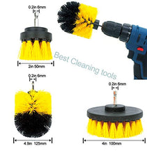 Load image into Gallery viewer, Electric Drill Brush Accessories,Deesse Kitchen Cleaning Brush, Power Scrubber Cleaning Brush Attachment Set All Purpose Drill Scrub Brushes Kit for Grout, Floor, Tub, Shower, Tile, Car,Oil, Carpet