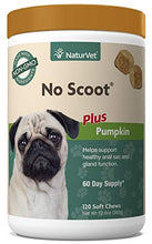 Load image into Gallery viewer, NaturVet - No Scoot for Dogs - 120 Soft Chews - Plus Pumpkin - Supports Healthy Anal Gland & Bowel Function - Enhanced with Beet Pulp & Psyllium Husk
