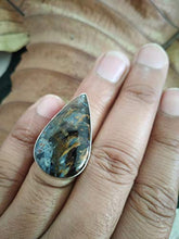 Load image into Gallery viewer, Pietersite Ring, 925 Sterling Silver, Tempest Stone, Multi Color Ring, Beautiful Stone Ring, High Quality Stones Ring, Authentic Silver Ring, Boho & Natural Ring, Beautiful Gift, Extraordinary Ring