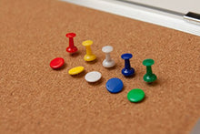 Load image into Gallery viewer, Combination Whiteboard Bulletin Board Set - 24 x 18" Dry Erase/Cork Board with 1 Magnetic Dry Eraser, 2 Markers, 2 Magnets and 10 Thumb Tacks - Small Combo Tack White Board for Home Office Desk