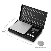 Load image into Gallery viewer, Weigh Gram Scale Digital Pocket Scale,100g by 0.01g,Digital Grams Scale, Food Scale, Jewelry Scale Black, Kitchen Scale 100g