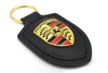 Load image into Gallery viewer, Porsche Crest Key Ring - Black