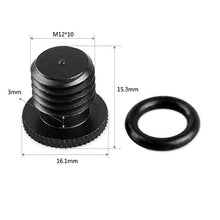 Load image into Gallery viewer, SmallRig 2pcs 15mm Black Aluminum Alloy Rod(M12-30cm) + Rod Cap (2 pcs)