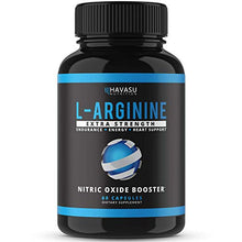 Load image into Gallery viewer, Havasu Nutrition Extra Strength L Arginine - 1200mg Nitric Oxide Supplement for Muscle Growth, Vascularity and Energy - L-Citrulline & Essential Amino Acids to Support Physical Endurance, 60 Capsules