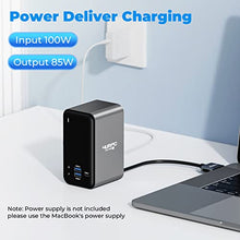 Load image into Gallery viewer, USB C Docking Station Dual 4K Monitor for MacBook Pro/Air, 4URPC 13-in-2 USB C Docking Station, USB C Dock with 2 HDMI, DP, 7 USB Ports, USB C PD 3.0, RJ45 Ethernet, 3.5mm Audio, Plug and Play