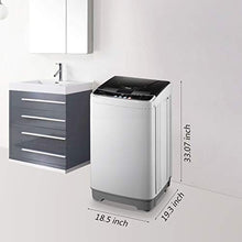 Load image into Gallery viewer, Full-Automatic Washing Machine, WANAI Portable Washer and Spinner 1.32cu.ft/10lbs Compact Laundry Washing Machine Top Load with Drain Pump 10 Programs 8 Water Level Selections with LED Display