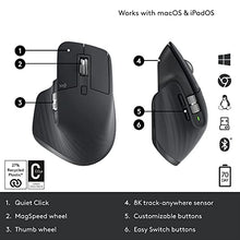 Load image into Gallery viewer, Logitech MX Master 3S - Wireless Performance Mouse with Ultra-fast Scrolling, Ergo, 8K DPI, Track on Glass, Quiet Clicks, USB-C, Bluetooth, Windows, Linux, Chrome - Graphite