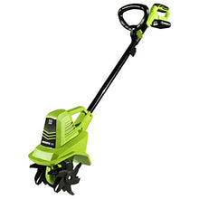 Load image into Gallery viewer, Earthwise TC70020 20-Volt 7.5-Inch Cordless Electric Tiller Cultivator, (2AH Battery & Fast Charger Included)