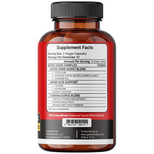 Load image into Gallery viewer, Nitric Oxide Supplement - L Arginine Capsules – Helps to Improve Energy, Endurance & Performance - Pre Workout - Muscle Builder - with All Essential Amino Acid, Maca Root & Beet Root Powder