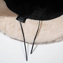 Load image into Gallery viewer, BCDlily Winter Bucket Hat for Women Men, Fluffy Fuzzy Warm Cloche Hats Furry Fisherman Cap (Black)