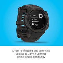 Load image into Gallery viewer, Garmin Instinct, Rugged Outdoor Watch with GPS, Features GLONASS and Galileo, Heart Rate Monitoring and 3-Axis Compass, Graphite