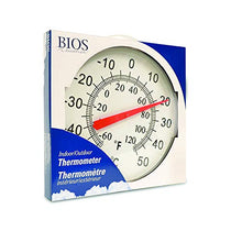 Load image into Gallery viewer, BIOS Dial Thermometer, Black and White, 12"