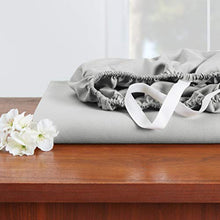 Load image into Gallery viewer, Empyrean Bedding 18" - 21" Extra Deep Pocket Fitted Sheet for High Mattress- Hotel Luxury Silky Soft Double Brushed Microfiber Sheet - Hypoallergenic Wrinkle Free Cooling Bed Sheet, King - Silver