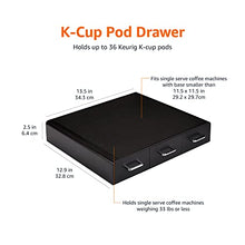 Load image into Gallery viewer, Amazon Basics Coffee Pod Storage Drawer for K-Cup Pods, 36 Pod Capacity, Black