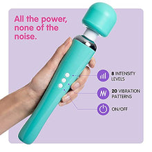 Load image into Gallery viewer, Rechargeable Personal Massager Large Edition by Oliver James, Wireless with 20 Vibration Patterns 8 Multi-Speed - Travel Bag Included (Green)