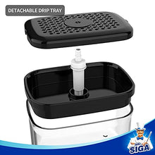 Load image into Gallery viewer, MR.SIGA Dish Soap Dispenser for Kitchen,2 in 1 Premium Soap Dispenser and Sponge Holder, Dishwashing Soap Pump Dispenser for Kitchen Countertop, Black