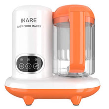 Load image into Gallery viewer, IKARE 6 in 1 Baby Food Maker, Infant Feeding Blender Puree Processor Grinder Steamer, Cook & Blend Healthy Homemade Baby Food in Minutes, 25 Oz Tritan Stirring Cup, Touch Control Panel, Auto Shut-Off