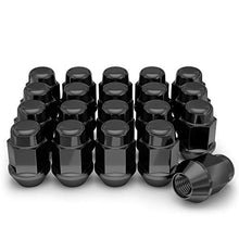 Load image into Gallery viewer, White Knight 1707SBK-20AM Black Chrome M12x1.50 Bulge Acorn Lug Nut, 20 Pack
