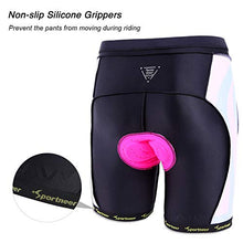 Load image into Gallery viewer, Sportneer Womens Padded Cycling Shorts 4D Padding Bike Bicycle Shorts for Women Black-Pink