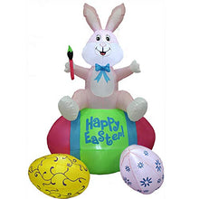 Load image into Gallery viewer, Impact Canopy Inflatable Outdoor Easter Decoration, Easter Bunny and Eggs, 5 Feet Tall