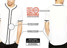 Load image into Gallery viewer, Hat and Beyond Mens Baseball Button Down Jersey (Small, 01up01_red/White)